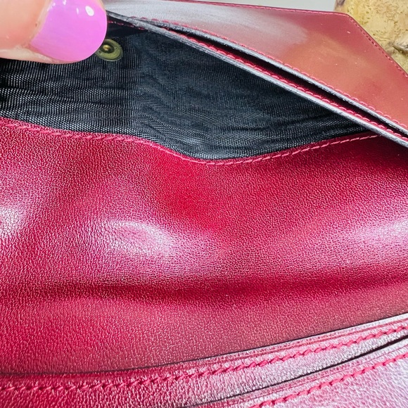 100% authentic Gucci, leather maroon wallet - Picture 9 of 11